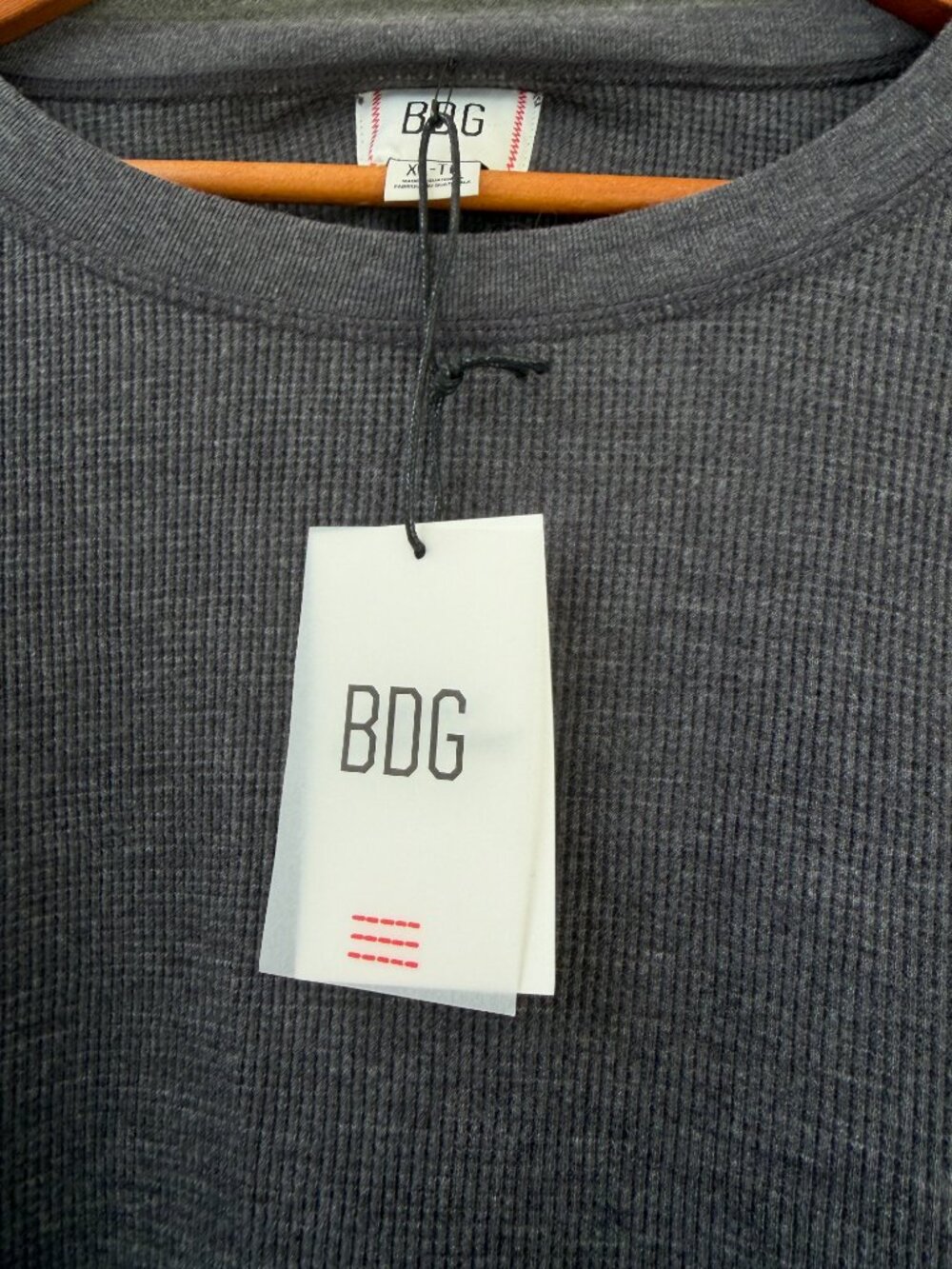 BDG Urban Outfitters Baselayer Thermal Long Sleeve Tee - Grey - XL - Picture 12 of 15